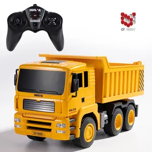 Huina 1337 1:18 6ch שליטה מרחוק dump משאית 2.4 גרם Rc בניית צעצועי מכונית לילדים