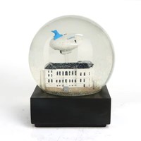 3D artificiel personnalisé résine artisanat chasseur dirigeable modèle sculpture boule à neige cadeaux souvenir décoration de la maison art affichage ornements