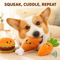 Jouet sonore de luxe en peluche de dessin animé pour chiot L-76 Zhejiang, jouet anti-stress sonore pour chiens et chats, à mâcher/mordre