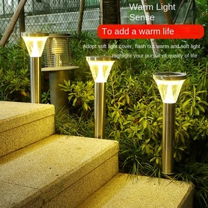 Al Aire Libre IP65 impermeable aleación de aluminio LED Solar patio césped camino luz para Parque Jardín paisaje Decoración - Product Image 3