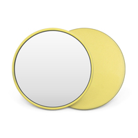 Cadeaux promotionnels : Miroir cosmétique de poche antique, design personnalisé avec logo, double face, éclairé, en acier inoxydable, avec épingle en émail