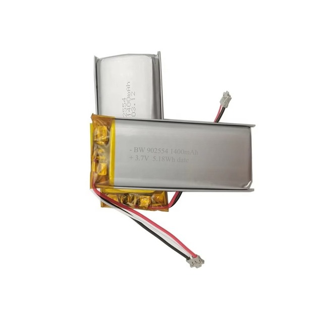 High Rate Lipo Battery 902554 3.7v 1400mah 10C Discharge Drone Lithium Battery