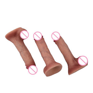 Großer <span class=keywords><strong>Penis</strong></span> mit Ölbeschichtung Bemalter Kopf Realistische Venen-Dildos für Frauen Sexspielzeug Saugnapf Erotikspielzeug - Product Image 2