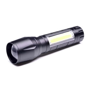 Linterna LED Recargable USB Portátil COB Impermeable de Aleación de Aluminio con Zoom Telescópico, 3 Modos, Mini Linterna de Emergencia - Product Image 4