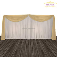 Support de rideau et de fond en aluminium réglable de 4,27 m à 7,32 m x 2,13 m à 3,66 m pour événements et mariages