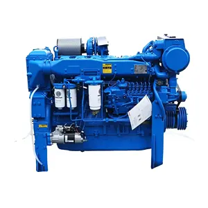 HOT SALE WD12C400-21 Marine Diesel Engine Turbocharged water cooled motor 294 kw/400 hp/2150 rpm for ship use