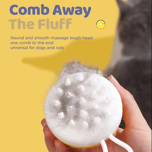 Hot selling multifunctional pet silicone bath massage brush beauty massage cat brush pet cleaning brush - Product Image 6