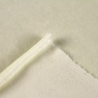 Tissu coton couleur unie doux polyester coton fin velours tissu pour vêtement d'hiver