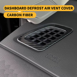 Cubierta de Ventilación de Aire para Descongelación del Tablero de Instrumentos de Fibra de Carbono y Acero Inoxidable para <span class=keywords><strong>Honda</strong></span> <span class=keywords><strong>CRV</strong></span> <span class=keywords><strong>2023</strong></span>, Accesorios Decorativos Interiores para Automóvil - Product Image 3