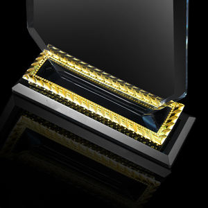 Buen precio Premios de agradecimiento a los empleados para compañeros de trabajo Trofeo de agradecimiento Placas de cristal de escritorio de oficina Trofeo de cristal transparente - Product Image 3