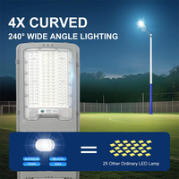 Lampadaire Solaire LED Intégré 200W IP65 en Aluminium Moulé Sous Pression pour Autoroute Commerciale, Ferme, Parking, CE, Petit MOQ