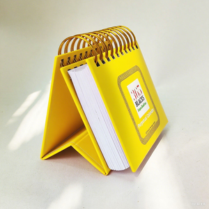 Custom Full-Color Printed Spiral Tabletop Desktop Calendar Paper Material for Office or Promotion Display Use