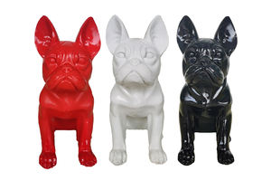 Patung anjing gonggongan dekoratif, untuk dekorasi meja kantor, patung resin, anjing Bulldog Prancis, patung taman patung luar ruangan - Product Image 5