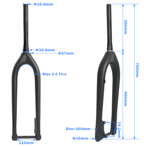 <span class=keywords><strong>Fourche</strong></span> de VTT <span class=keywords><strong>BXT</strong></span> entièrement en carbone Boost 110*15mm 29er <span class=keywords><strong>Fourche</strong></span> de VTT 29 pouces Frein à disque <span class=keywords><strong>Fourche</strong></span> de VTT en fibre de carbone conique - Product Image 4