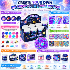 Colle non toxique, sûre et certifiée ASTM sur le thème de la galaxie, trois couleurs : pâte à modeler et slime vibrantes, douces et extensibles, pour mélanger les couleurs. - Product Image 4