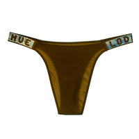 Culotte string femme taille basse en coton noir uni, respirante et à séchage rapide, pour le sport et la danse, style sexy