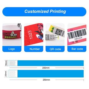 Dupont Tyvek özel baskılı bileklikler festivaller olaylar eğlence parkları için kağıt bilezikler promosyon parti malzemeleri - Product Image 6