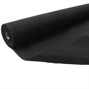 Toile <span class=keywords><strong>géotextile</strong></span> <span class=keywords><strong>anti</strong></span>-mauvaises herbes en HDPE tissé haute densité, résistante aux UV et durable, pour couverture de sol de <span class=keywords><strong>jardin</strong></span>, noire, avec service de découpe - Product Image 2