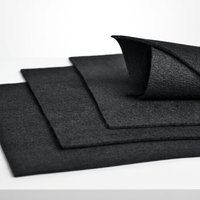 Tissu non tissé aiguilleté 5 mm, résistant aux hautes températures, isolant thermique pour sièges automobiles, vente directe usine, 500 g/m²