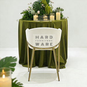 Sedie da <span class=keywords><strong>Matrimonio</strong></span> di Lusso Moderne con Telaio in Acciaio Inossidabile Dorato per Esterni, Villa e Sala da Pranzo - Product Image 6