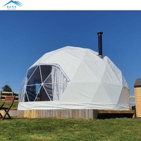 Personnalisé 2024 Nouveau Glamping Igloo Dôme Tente Maison 6m Diamètre Luxe Extérieur Hôtel Resort Camping Tente