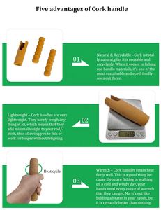 2022 новая трость с логотипом на заказ, противоскользящая легкая пробковая ручка для наружного трекинга - Product Image 6