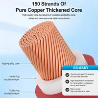 SUNSHINE SS-024B 1000V 20A Cable de prueba con sonda de acero inoxidable y aguja reemplazable para multímetro, herramienta de prueba universal