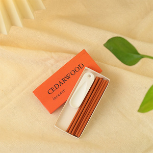 Set di incenso tascabile, bastoncini di incenso giapponese al profumo di caffè, tè e pesca con bruciatore - Product Image 2