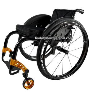 수동 접히는 개화 휴대용 스포츠 휠체어 쉽게 탄소 섬유 구조망과 페달에 가벼운 내구재를 저장하십시오-BZ-S005 - Product Image 2