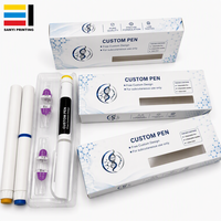 Maßgefertigtes Stift- und Verpackungsbox-Kombiset |   Kostenloses Design Fensterkarton mit Stift-Set |   OEM Weißbox-Hersteller Großhandel