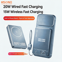 Batterie externe magnétique LC1 N52 avec 4 nouvelles couleurs, en aluminium aérospatial, écran TFT, charge sans fil 15W, logo personnalisé gratuit