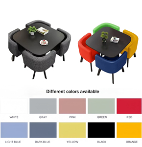 Nhà máy nóng Bán Bàn ăn đồ nội thất với kim loại chân 5 cái thiết lập cho phòng ăn nhà bếp phòng ăn Bàn và ghế - Product Image 5