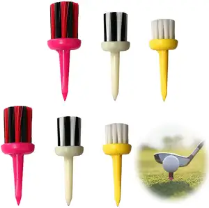 Golf Tees Brush Type Unbreakable Plastic golf tees