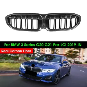 Parrilla Delantera de Fibra de Carbono Real para BMW Serie 3 Sedán Touring G20 G21 Pre-LCI 2019-IN - Product Image 1