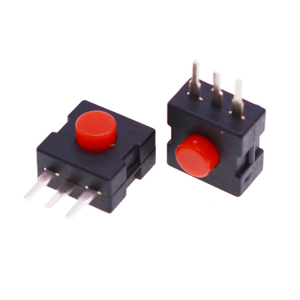 1212-223DH <span class=keywords><strong>3</strong></span>-Pin Edge Plug-In Auto-Locking On-Off botão interruptor para lanterna, componentes eletrônicos Atuador de pino reto - Product Image 6