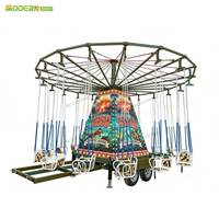 Chaise volante portable, attractions de fête foraine, manège pliable monté sur remorque, manèges pour enfants