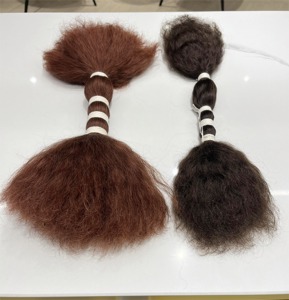 Nuevo diseño Sin trama Paquete de trenzado de cabello virgen indio Extensión de cabello húmedo y ondulado en # 1B #2 #4 Colores Grado de cabello virgen - Product Image 5