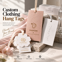 Individuelle Logo-Kleidungsetiketten aus Kunstdruckpapier für Marken-Boutiquen, Einzelhandelsbekleidungsgeschäfte und Bekleidungsgroßhändler