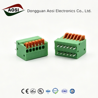 Bloc de bornes à ressort sans vis 2,54 mm, à broches droites, pour câblage rapide, connecteur PCB DA141V GSL003R