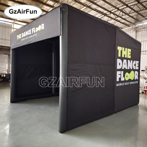 Tente de projection gonflable portable en PVC, modèle best-seller, pour simulateur de golf, avec structure de projection pour usage commercial et domestique en intérieur - Product Image 6