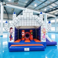 Yuetong Château gonflable mini avec toboggan en bâche PVC personnalisée, facile à installer, idéal pour usage commercial – Meilleure vente