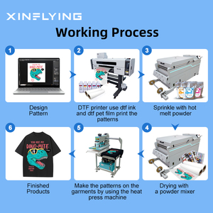 1 năm bảo hành XF-Z60L4 60cm CuộN dtf Shaker và máy sấy hoàn <span class=keywords><strong>to</strong></span>àn tự động cho áo thun in ấn - Product Image 3