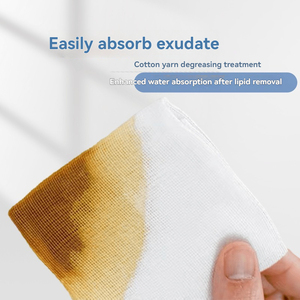 ผ้าก๊อซทางการแพทย์แผ่นผ้ากอซใช้ในโรงพยาบาลแผ่นผ้าฝ้าย100% ปลอดเชื้อ - Product Image 5