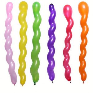 Lot de 10/20/30 ballons en latex torsadés en spirale, épais et longs, en forme de bande, pour fournitures de fête, jouets gonflables - Product Image 1