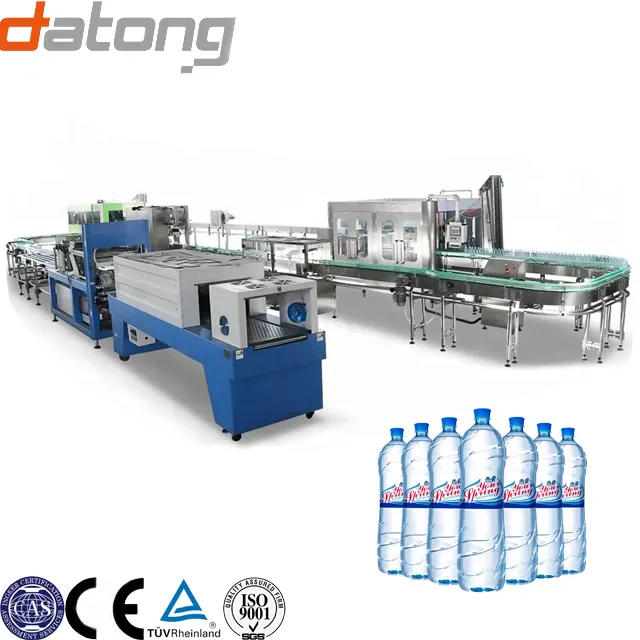 Complete 3 In 1 Plastic Bottle Pure Mineral Water Production Line / Water Filling Machine