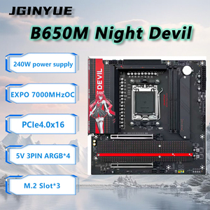 Tarjeta Madre JGINYUE B650 M ATX Night Devil DDR5, Nueva Memoria de Escritorio, Admite hasta 96GB DDR5 para un Rendimiento Rápido Formulario - Product Image 3