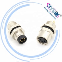Kabel Otomasi 2 3 4 5 6 7 8 10 12 17 Pin A B C D S L Kode Pengkodean IP67 IP68 Konektor Bundar Tahan Air Kabel M5 M8 M12
