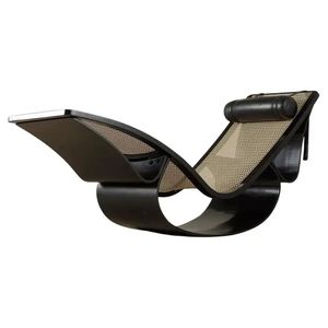 เก้าอี้โยกหนังหรูหราแบบเรียบง่ายทันสมัยออกแบบเฟอร์นิเจอร์ห้องนั่งเล่น - Product Image 3