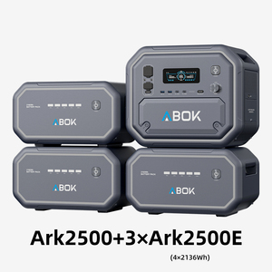 Generador de Energía Portátil ABOK con Capacidad Expandible de 2160Wh-10800Wh, Estación de Carga Solar, Generador de Batería - Product Image 1