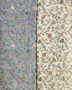 Embroidered <b>Fabric</b> Floral Pattern Medium <b>Weight</b> Cotton Home Textile Jacquard Weave Style - Product Image 2
